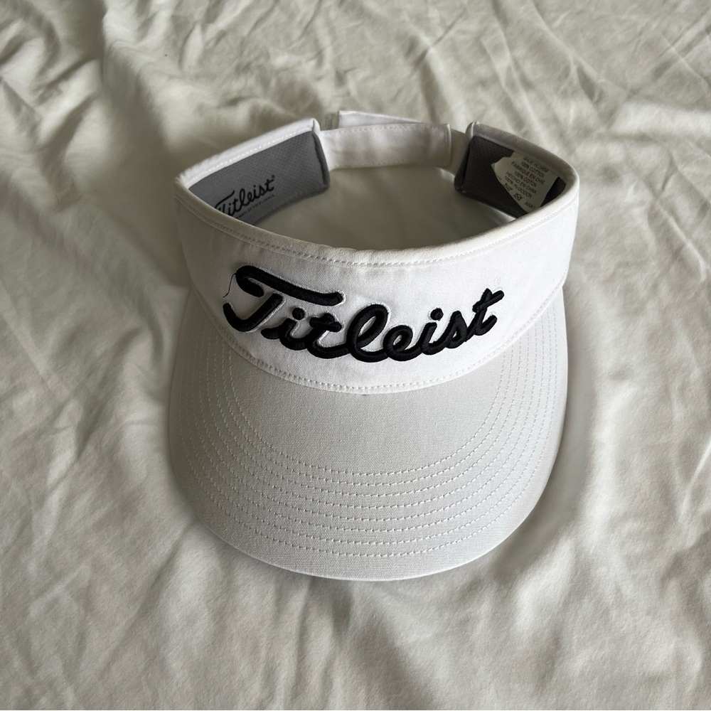 Titleist White and Black Visor
